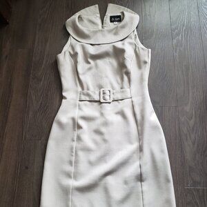 A List BusinessTan Colored Casual above knee 1 piece dress - Size 5